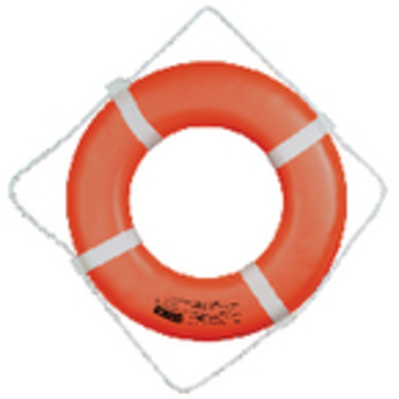 Cal-June Jim-Buoy Closed Cell Foam U.S.C.G. Approved Life Ring w Webbing Straps GO-24